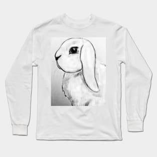 White Lop Bunny Rabbit Long Sleeve T-Shirt